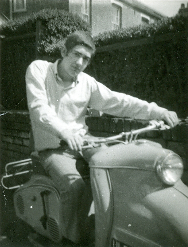 Maurice Moore on scooter 1965/6